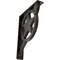 Ekena Millwork Austin Wrought Iron Bracket, (Triple center brace), Antiqued Warm Silver 2"W x 10"D x 12"H BKTM02X10X12TAUAWS - alternate 1